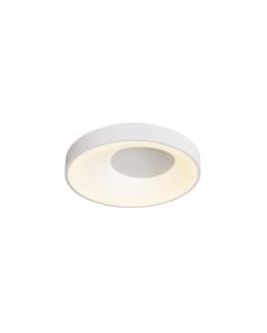 Πλαφονιέρα Οροφής D48x9cm LED 36W 3300lm 3CCT Λευκό Μέταλλο -Ακρυλικό Inlight 42040-White